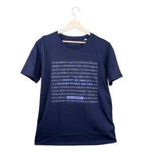 💥3/$15💥NIB - ProtonMail ENCRYPTED Unisex T-shirt, Navy -  Size Medium US